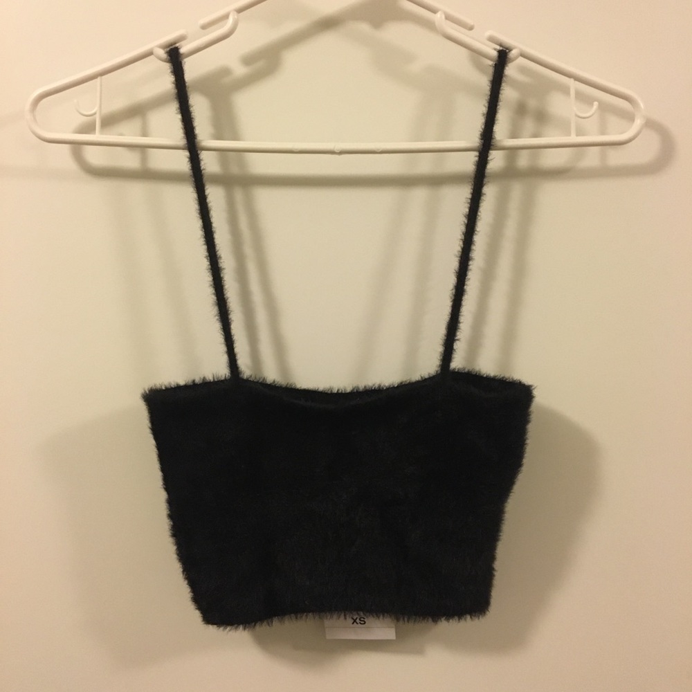 FUZZY CROPPED TANK TOP